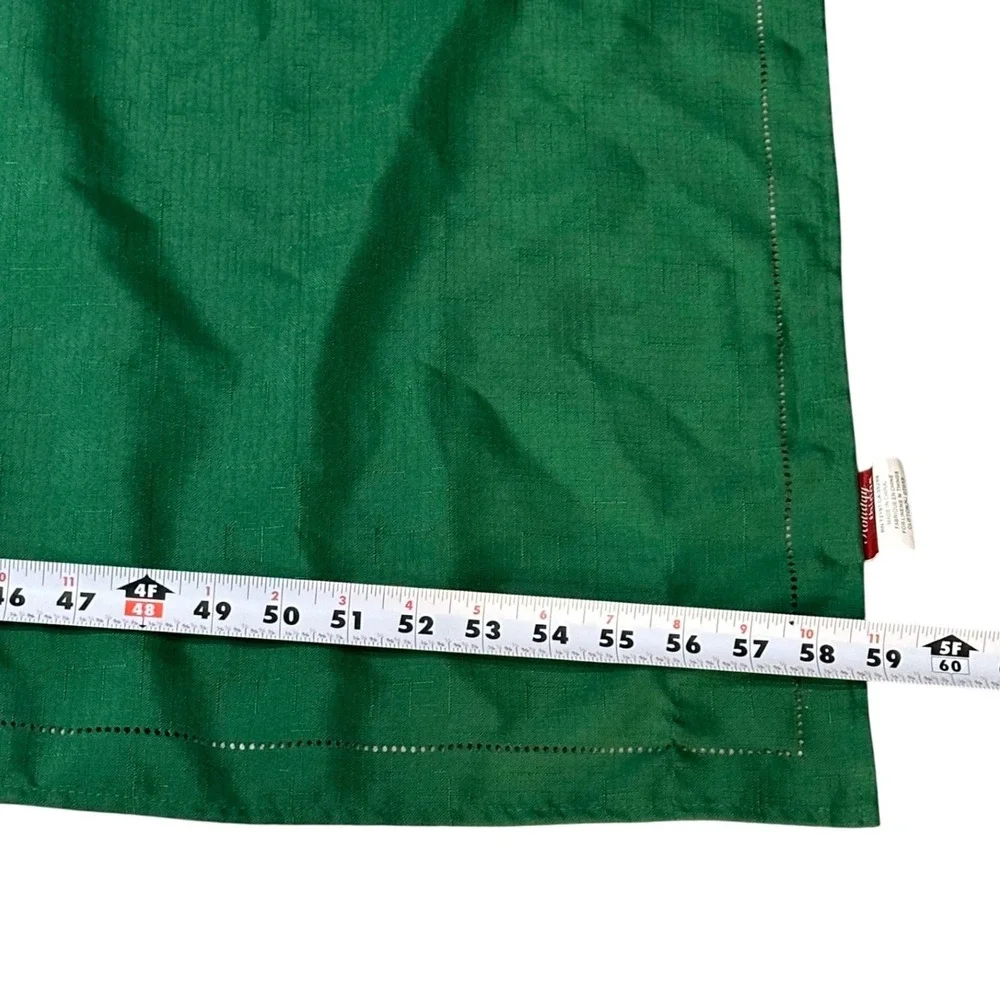 Holiday Things‎ Green Tablecloth 120x60 Rectangle Linen Look Linens N Things